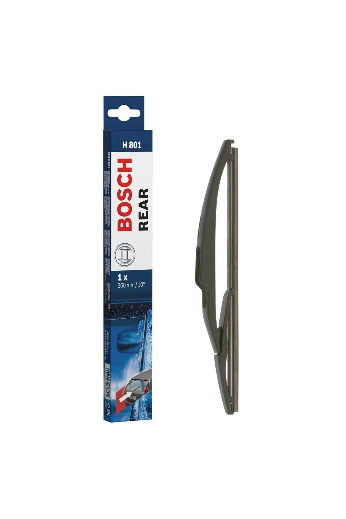 Bosch Arka Cam 3397004801 Sileceği - Plastik - [260 Mm] Chevrolet; Dacia; Renault; Smart Aveo, Chevrolet; Dacia; Renault; Smart Dokker, Chevrolet; Dacia; Renault; Smart Fortwo