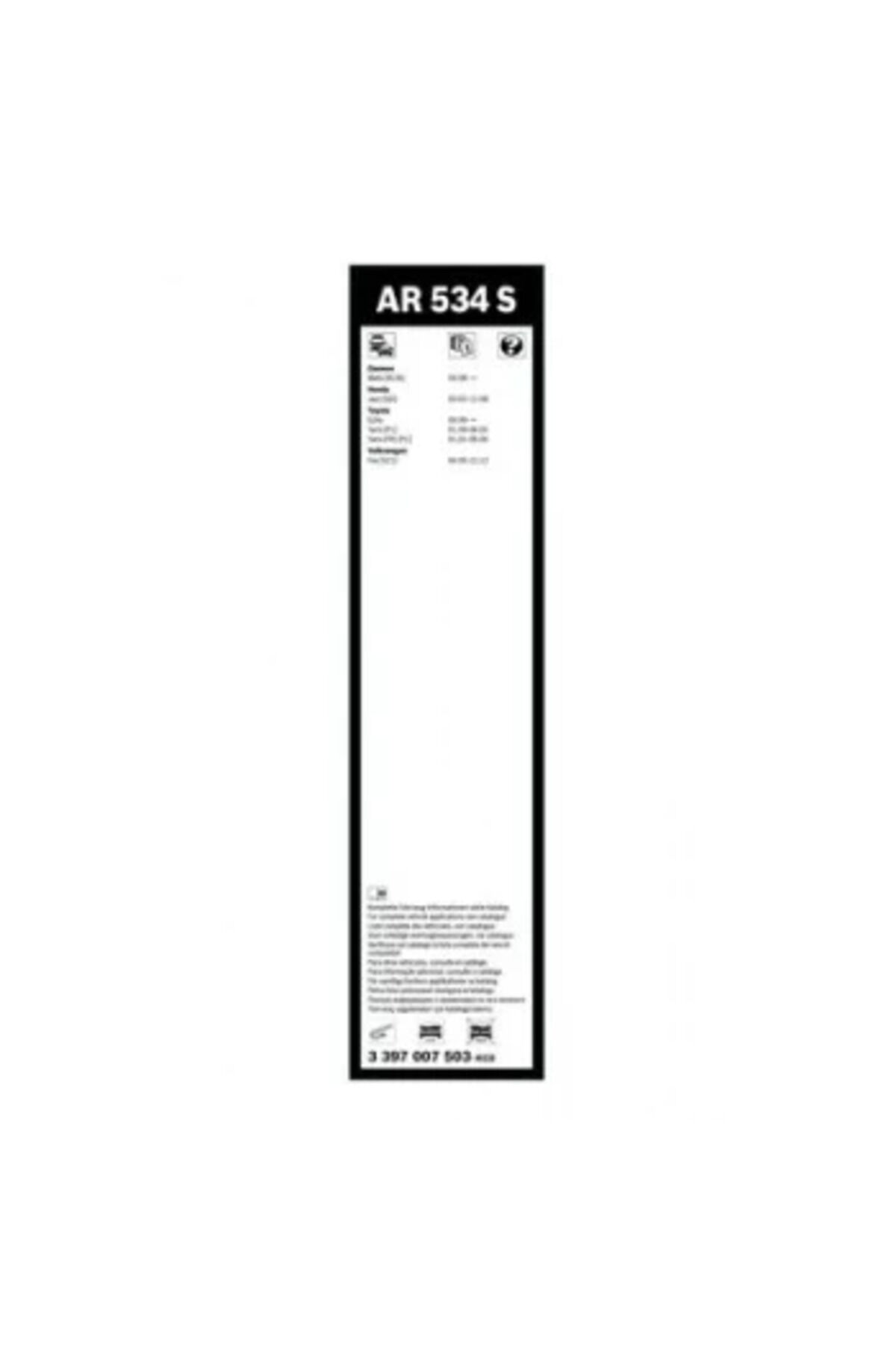 Bosch Aerotwin Silecek 3397007503 Seti - [530/380 Mm] Chery; Daewoo; Honda; Toyota; Volkswagen Echo, Chery; Daewoo; Honda; Toyota; Volkswagen Fox (Europa), Chery; Daewoo; Honda; Toyota; Volkswagen Jazz