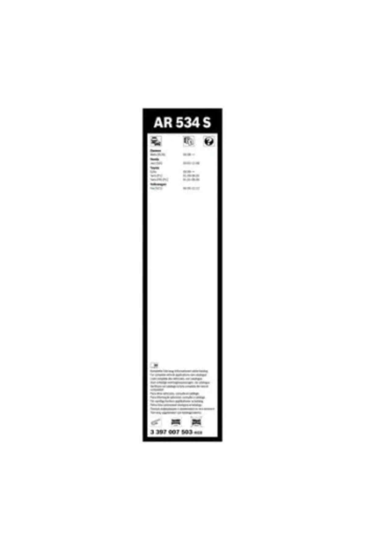 Bosch Aerotwin Silecek 3397007503 Seti - [530/380 Mm] Chery; Daewoo; Honda; Toyota; Volkswagen Echo, Chery; Daewoo; Honda; Toyota; Volkswagen Fox (Europa), Chery; Daewoo; Honda; Toyota; Volkswagen Jazz