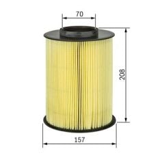 BOSCH Hava Filtresi MAZDA 3 1.6 MZR-CD / 5 1.6 CD / VOLVO C30 1.8 -2.0 /  S40 1.6 II 2.0 - 1.8 / V40 T3 II