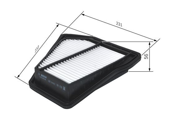 BOSCH Hava Filtresi HONDA CR-V 2.2 i-DTEC 4WD / CR-V 2.2 i-DTEC 4x4